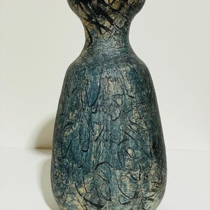 XL Vintage floor vase 60s Gerhard LIEBENTHRON mid century studio ceramic pottery WGP