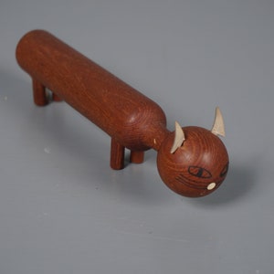 Vintage Teak Cat 50s 60s Teakwood