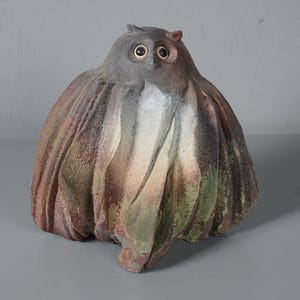 Vintage Große Keramik EULE  mid century Studiokeramik pottery WGP