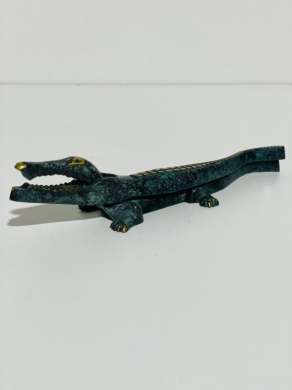 ANCIEN CASSE NOIX crocodile en fonte ou en bronze (à déterminer) EUR 24