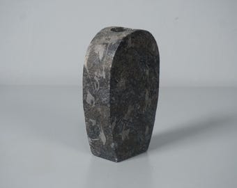 Vintage granite stone vase from the 60s 70s West Germany