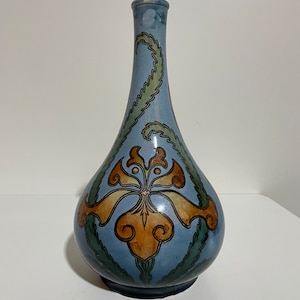 Villeroy & Boch Mettlach Vase Art Nouveau Antique Ceramic Art Nouveau