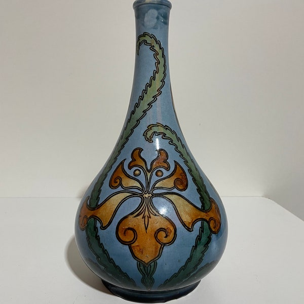 Villeroy & Boch Mettlach Vase Jugendstil Antik Keramik ceramic Art Nouveau