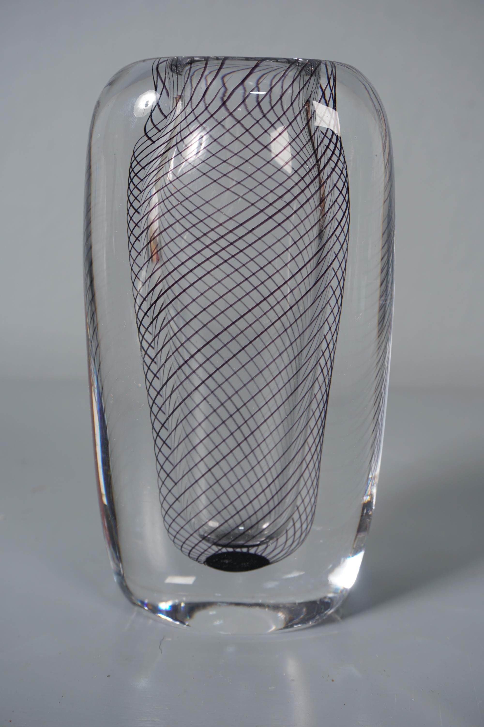 Vicke LINDSTRANDによるKOSTA用のヴィンテージガラス花瓶、60年代、70