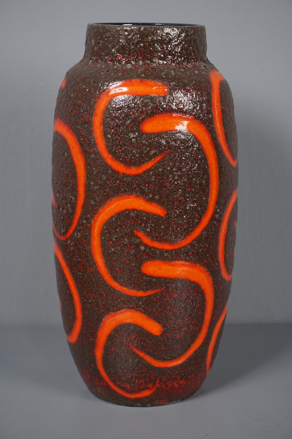 XL Vintage Floor Vase Scheurich 553 - 52 Ceramic WGP Fat