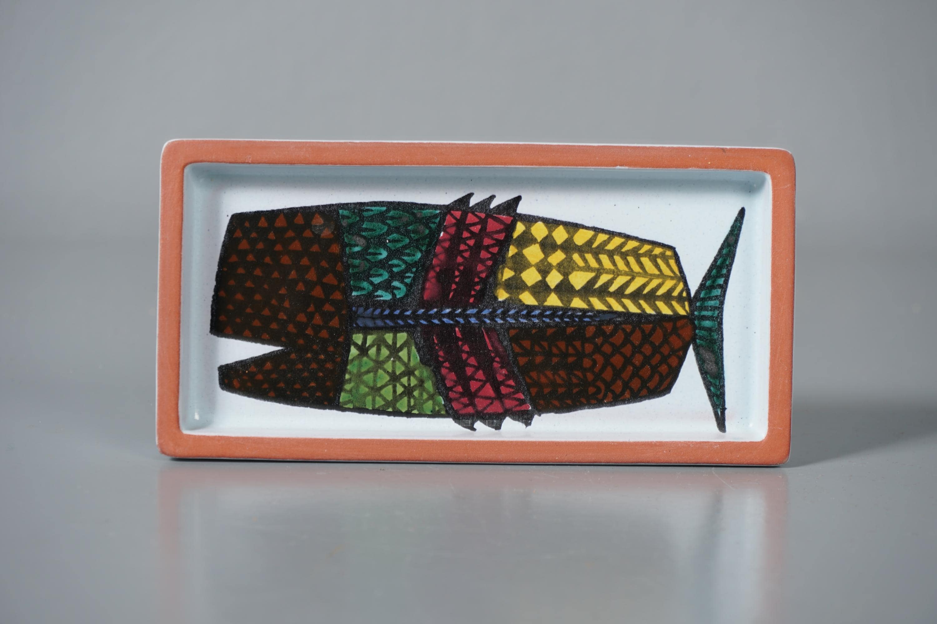 食器 Gustavsberg Fish plate  all color Large Fish Plate Fladen Brown Glaze Stoneware Fish Dish