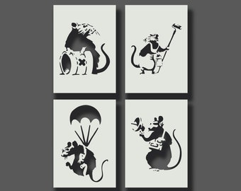 Banksy Stencil Etsy