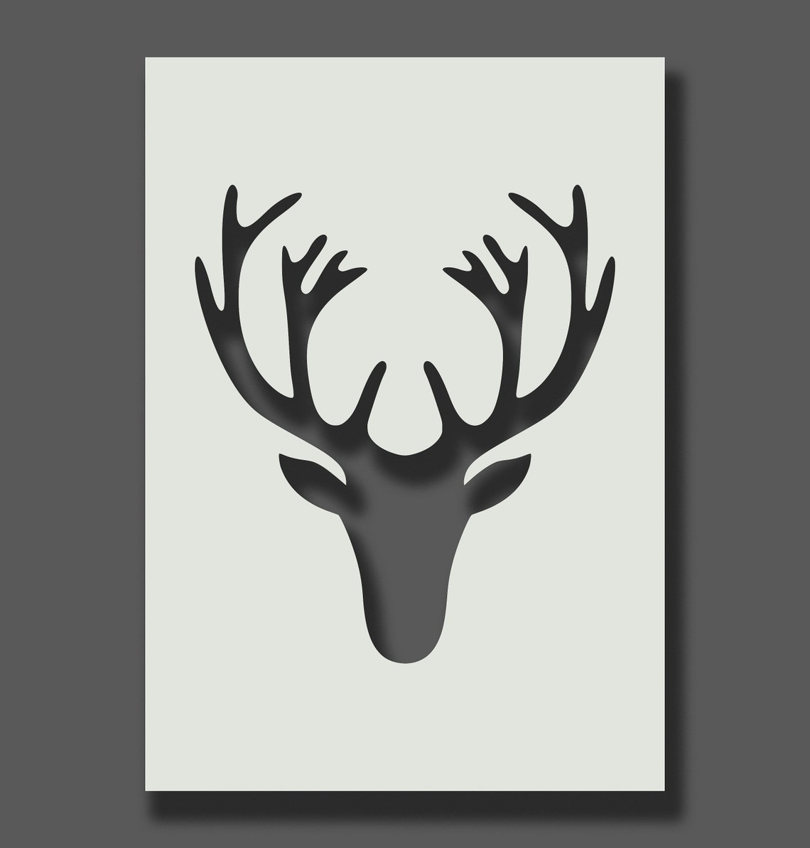 Stag Head Stencils Reusable Stencils for Wall Art Home | Etsy