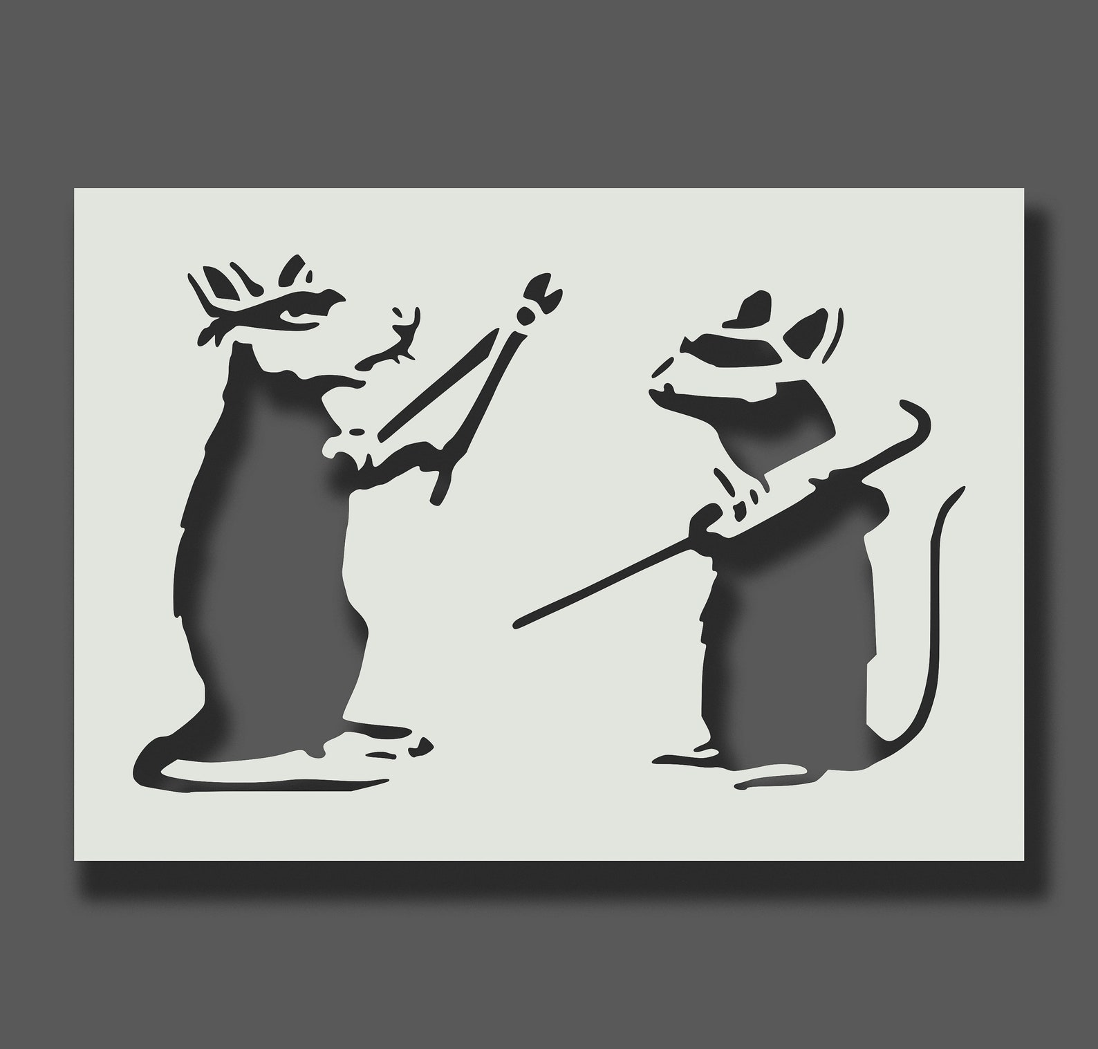 Banksy Rat Stencils Part 3 Reusable Stencils For Wall Art Etsy UK