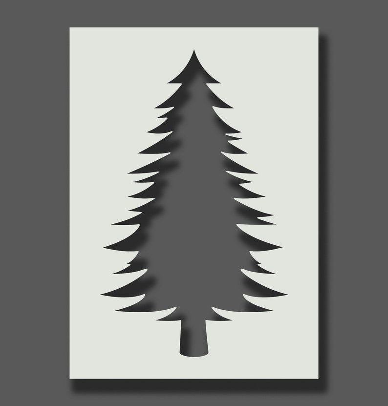 Pine Tree Stencil Printable Pine Tree Stencil Printable