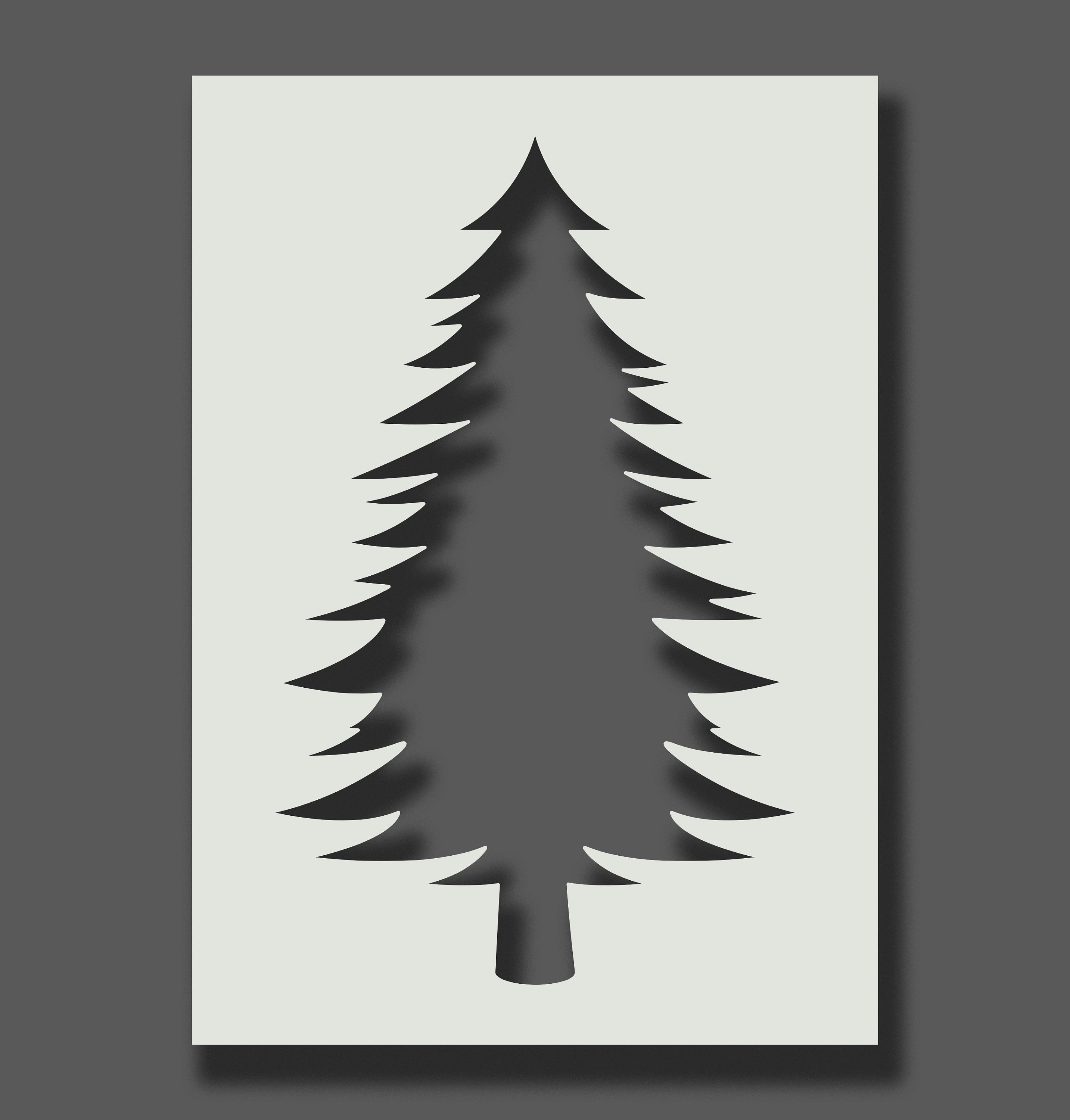 Pine Tree Stencil - Art and Wall Stencil - Stencil Giant