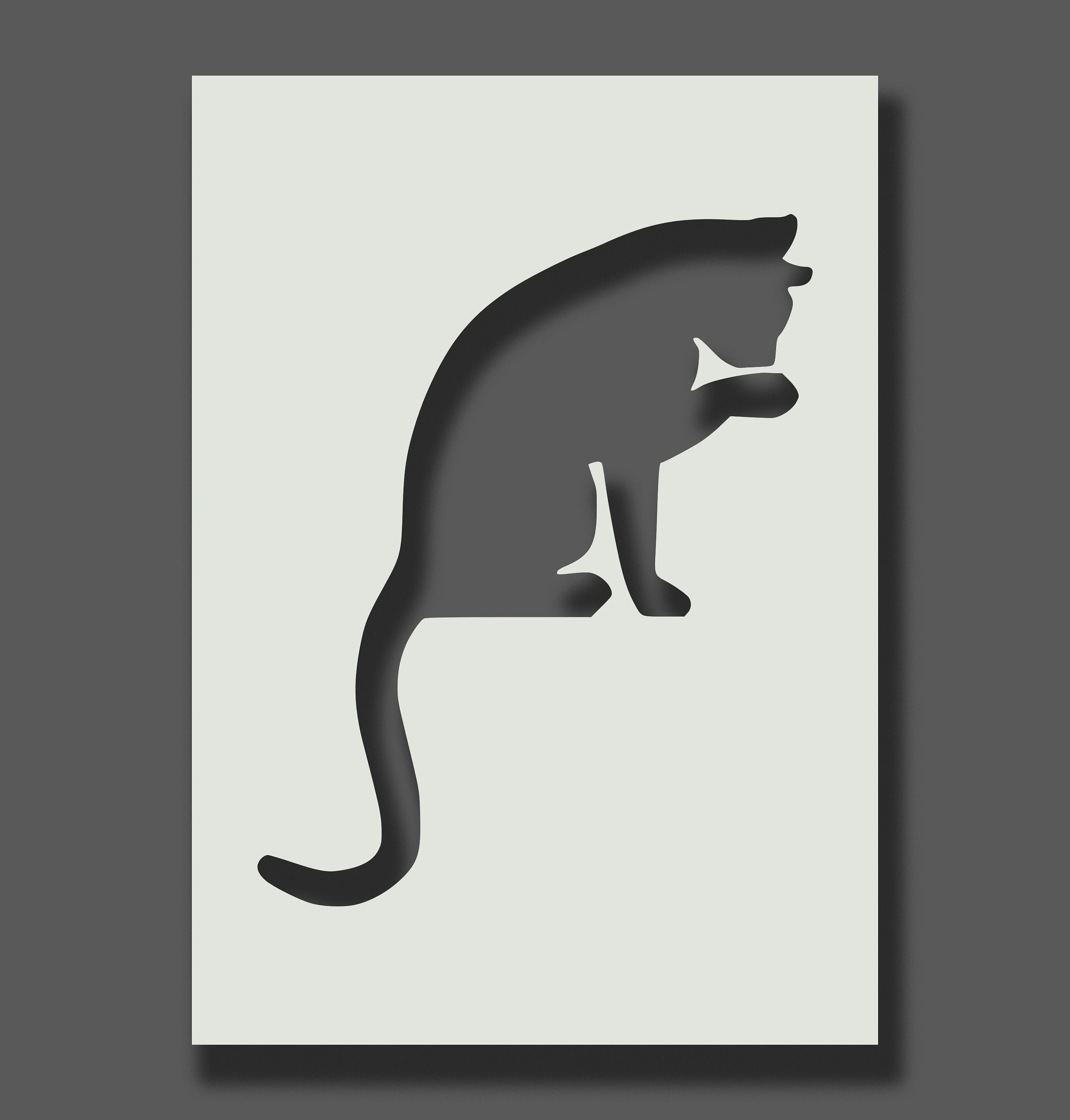 Katzen Schablonen Wiederverwendbare Schablonen für - Etsy.de