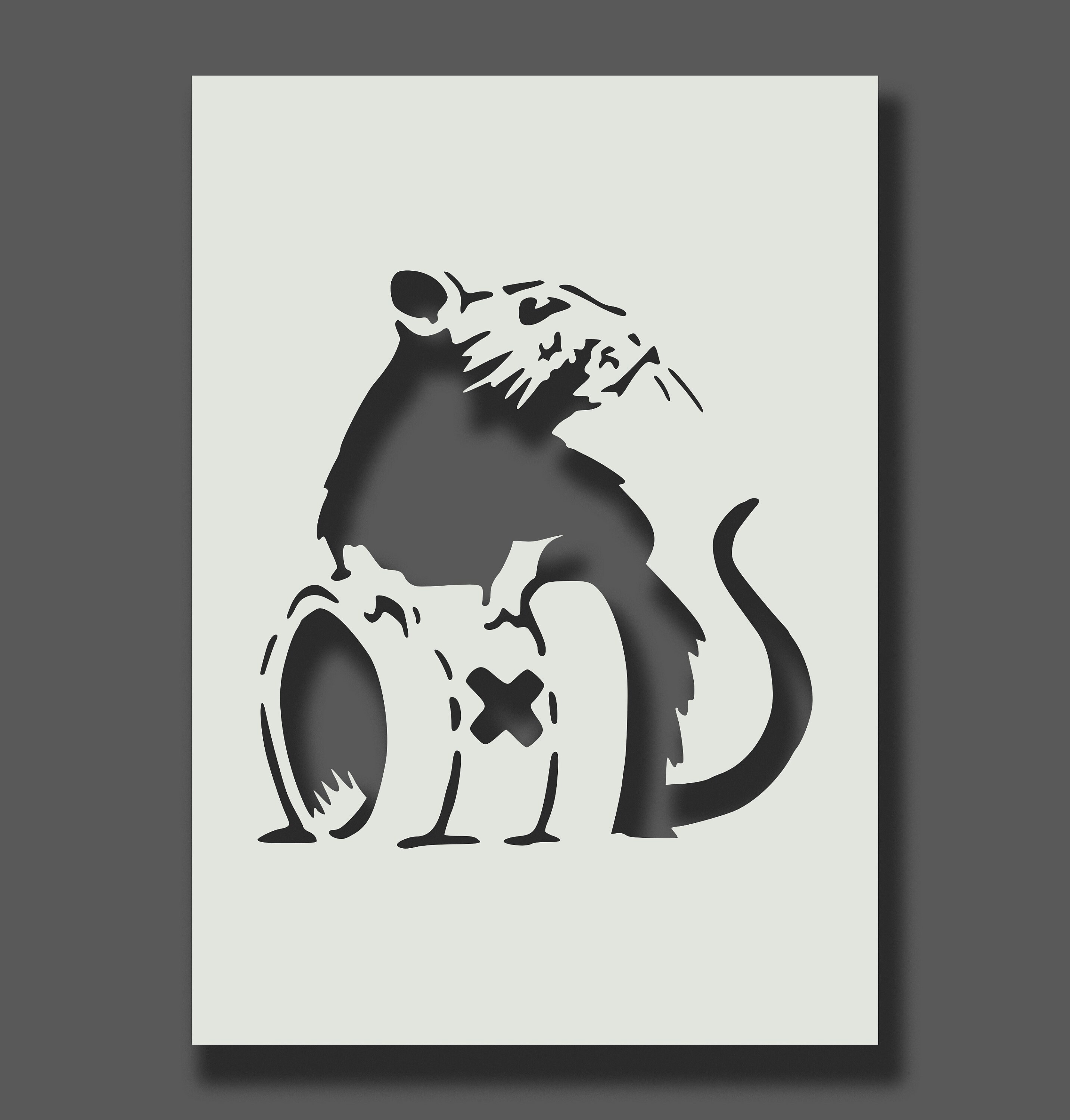Banksy Rat Stencils Part 2 Reusable Stencils for Wall Art - Etsy