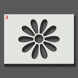 Flower / Petal / Daisy Stencils Part 1 Reusable Stencils for Wall Art, Home Décor, Painting, Art & Craft, Size options A6, A5, A4, A3, A2 image 3