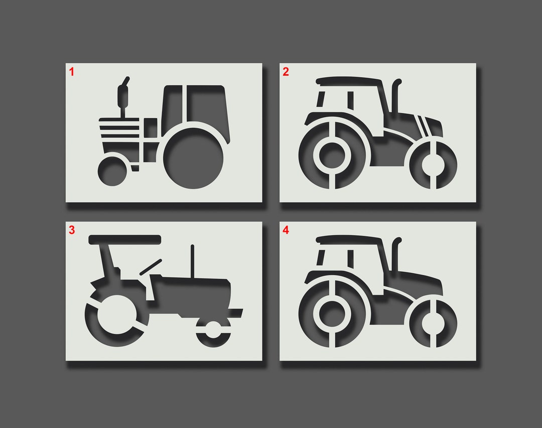 Tractor Stencils Reusable Stencils for Wall Art, Home Décor, Art ...