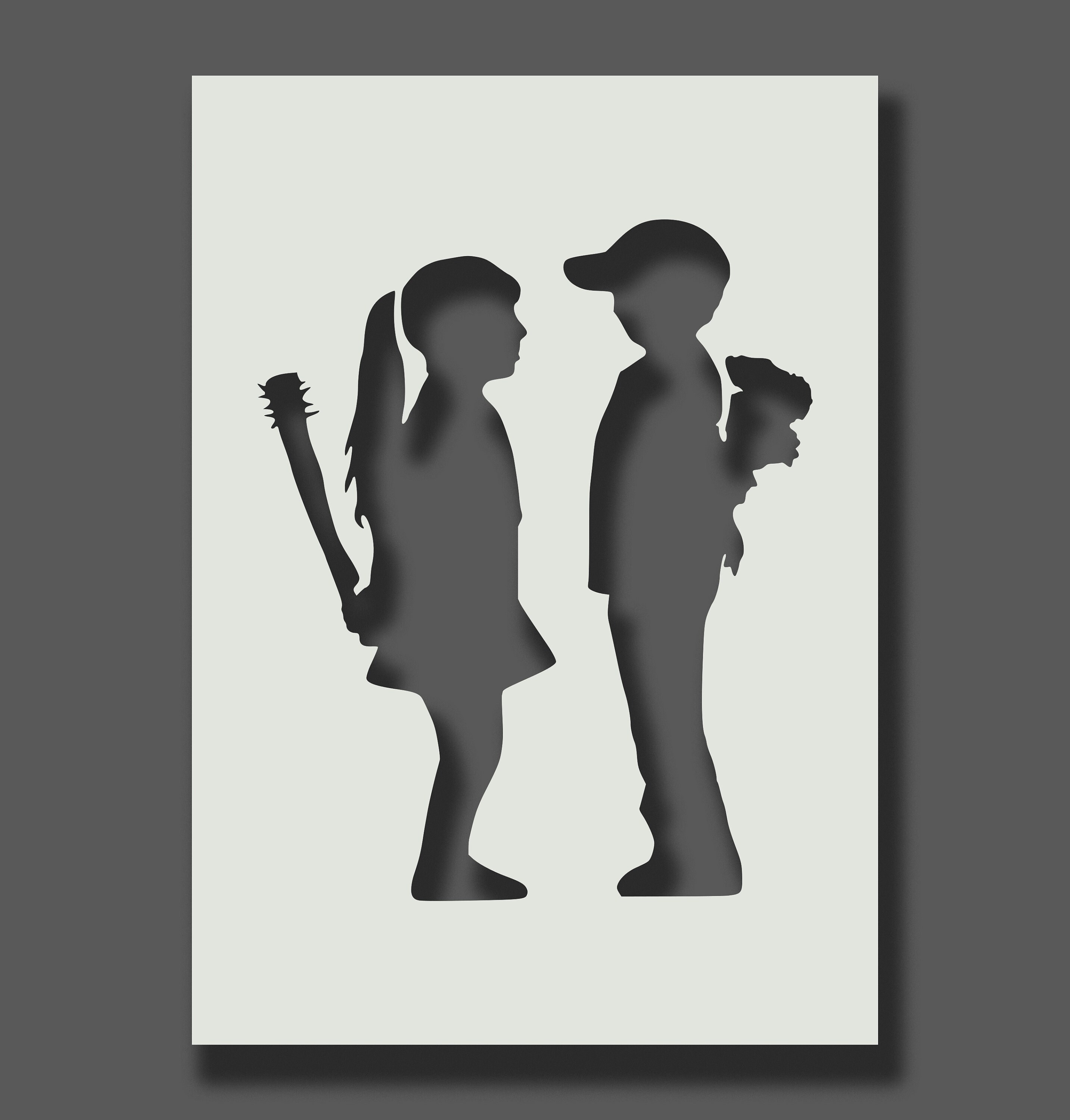 Banksy Stencils Part 1 Reusable Stencils for Wall Art Etsy Australia