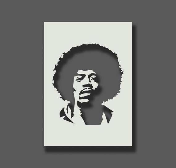 Jimi Hendrix Stencil Reusable Stencils for Wall Art Home | Etsy UK