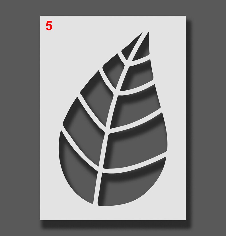 Leaf Stencils Reusable Stencils for Wall Art Home Décor Etsy