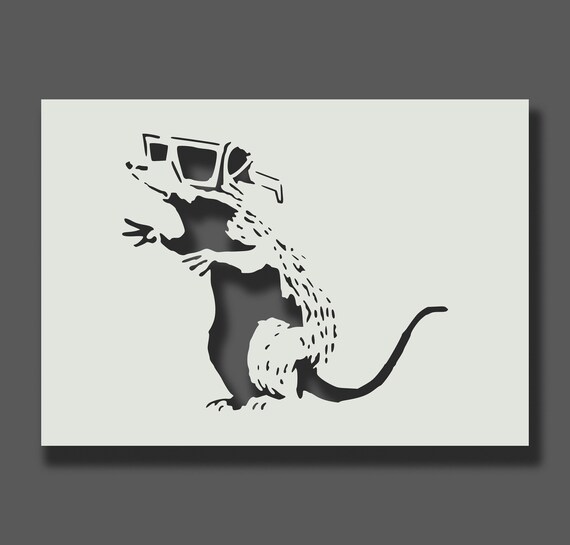 Banksy Rat Stencils Part 1 Reusable Stencils for Wall Art, Home ...