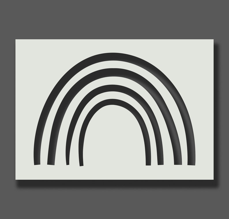 Rainbow Stencils Reusable Stencils Wall Art Home Décor Etsy