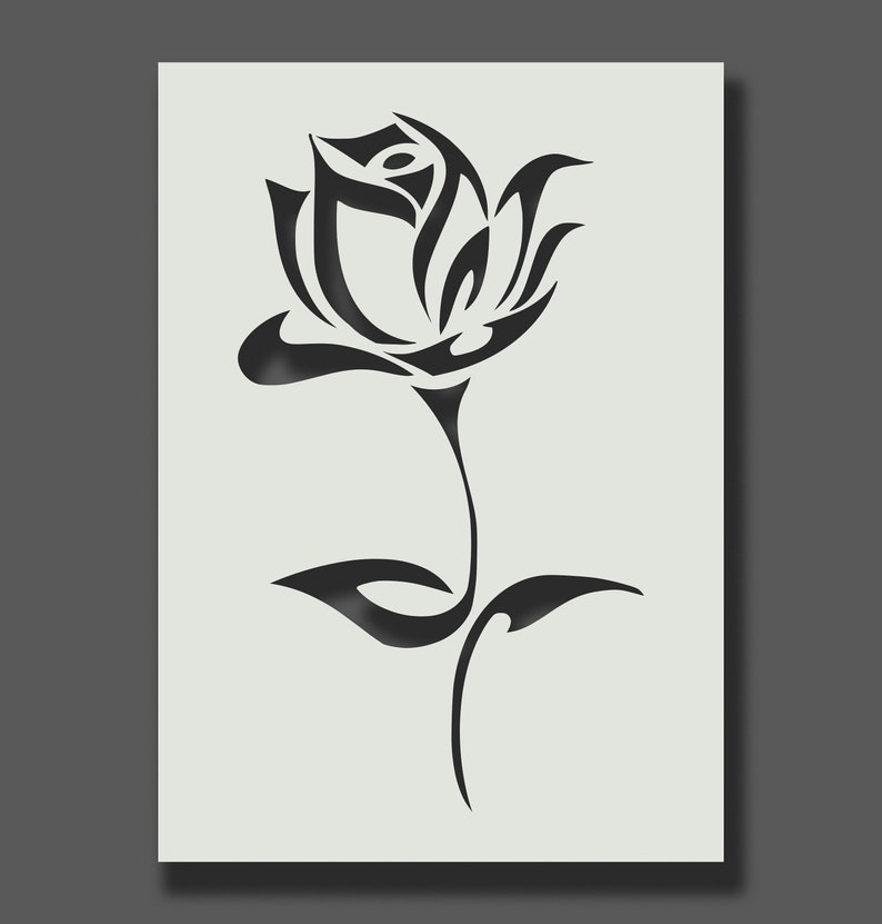 Rose Stencils Reusable Stencils for Wall Art Home Décor Etsy UK