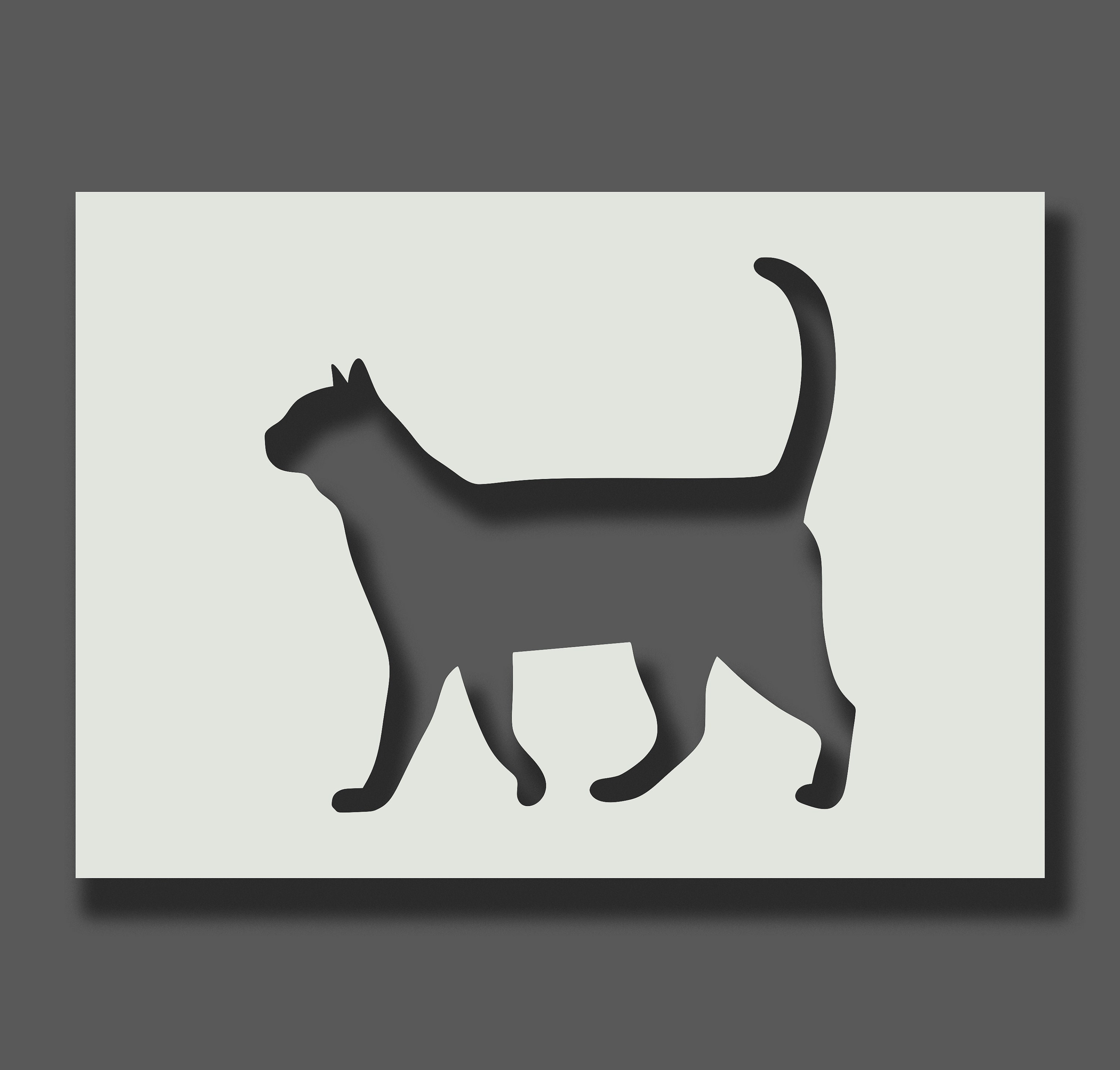 Cat Stencils Reusable Stencils for Wall Art Home Décor Etsy UK