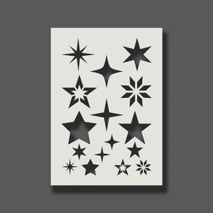 Stars Stencil Reusable Stencils for Wall Art Home Décor - Etsy