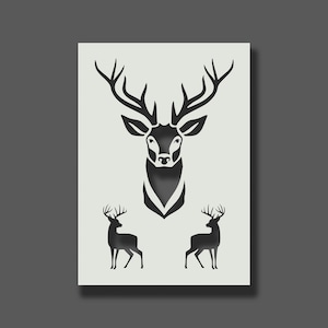 Stag Stencil Reusable Stencils for Wall Art, Home Décor, Painting, Art ...