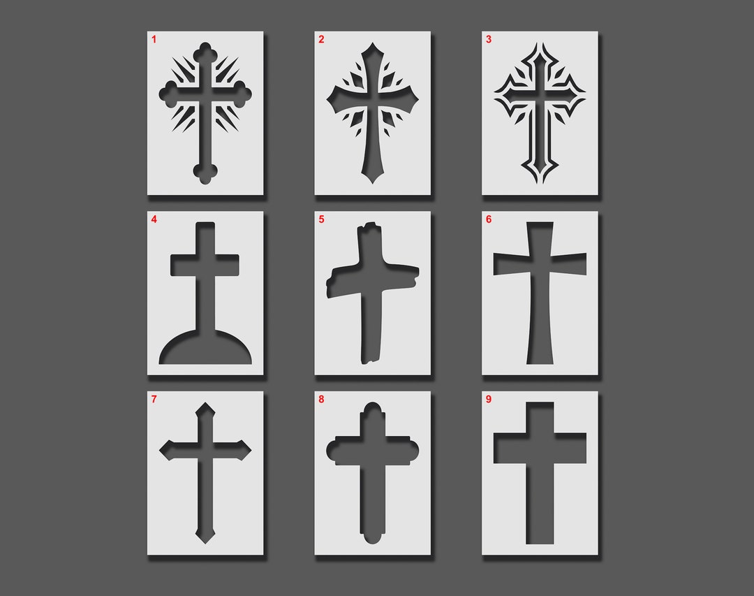 Cross Stencils Reusable Stencils for Wall Art, Home Décor, Painting