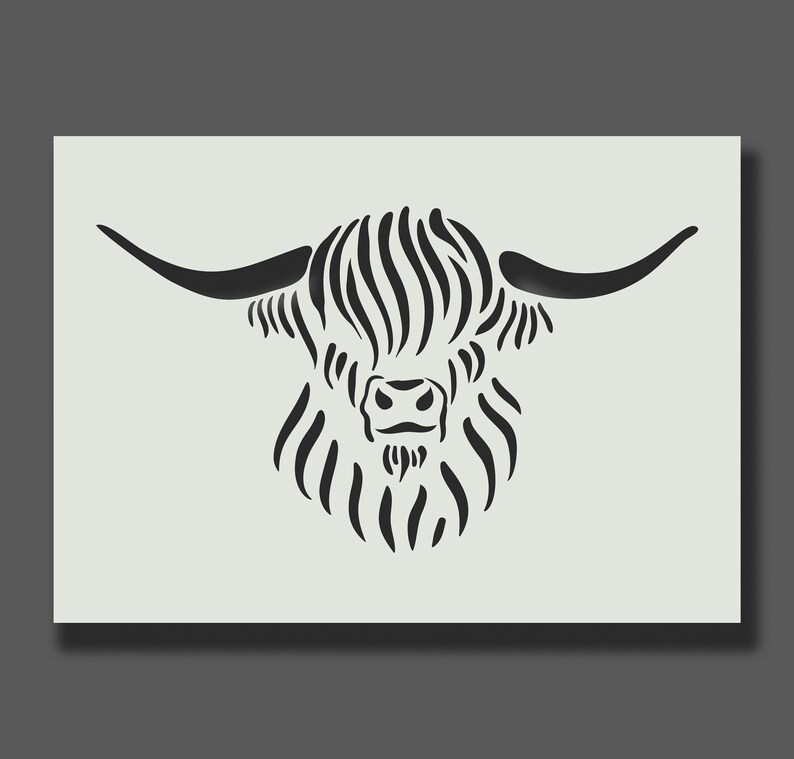 Highland Cow Stencils Reusable Stencils For Wall Art Home Etsy highland-cow-stencils-reusable-stencils-for-wall-art-home-etsy