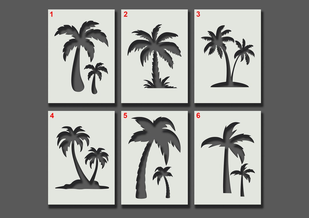 Palm Trees Stencils Reusable Stencils for Wall Art, Home Décor ...
