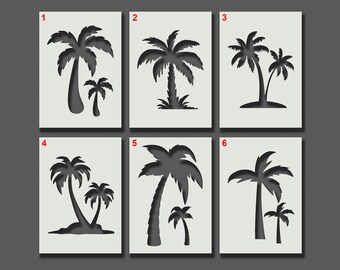 Airbrush Stencil Template Airsick Palm Trees Airbrush Stencil Template Airsick Palm Trees