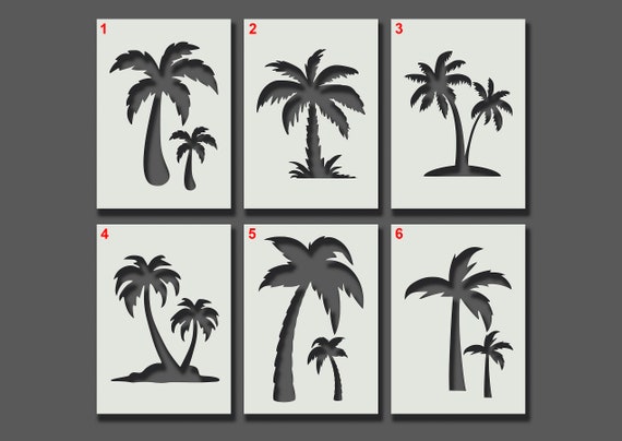 Palm Trees Stencils Reusable Stencils for Wall Art Home - Etsy UK