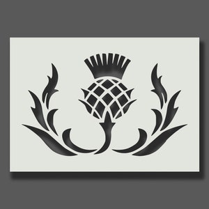 Thistle Stencil - Reusable Stencil for Wall Art, Home Décor, Painting, Art & Craft, Size options A6, A5, A4, A3, A2