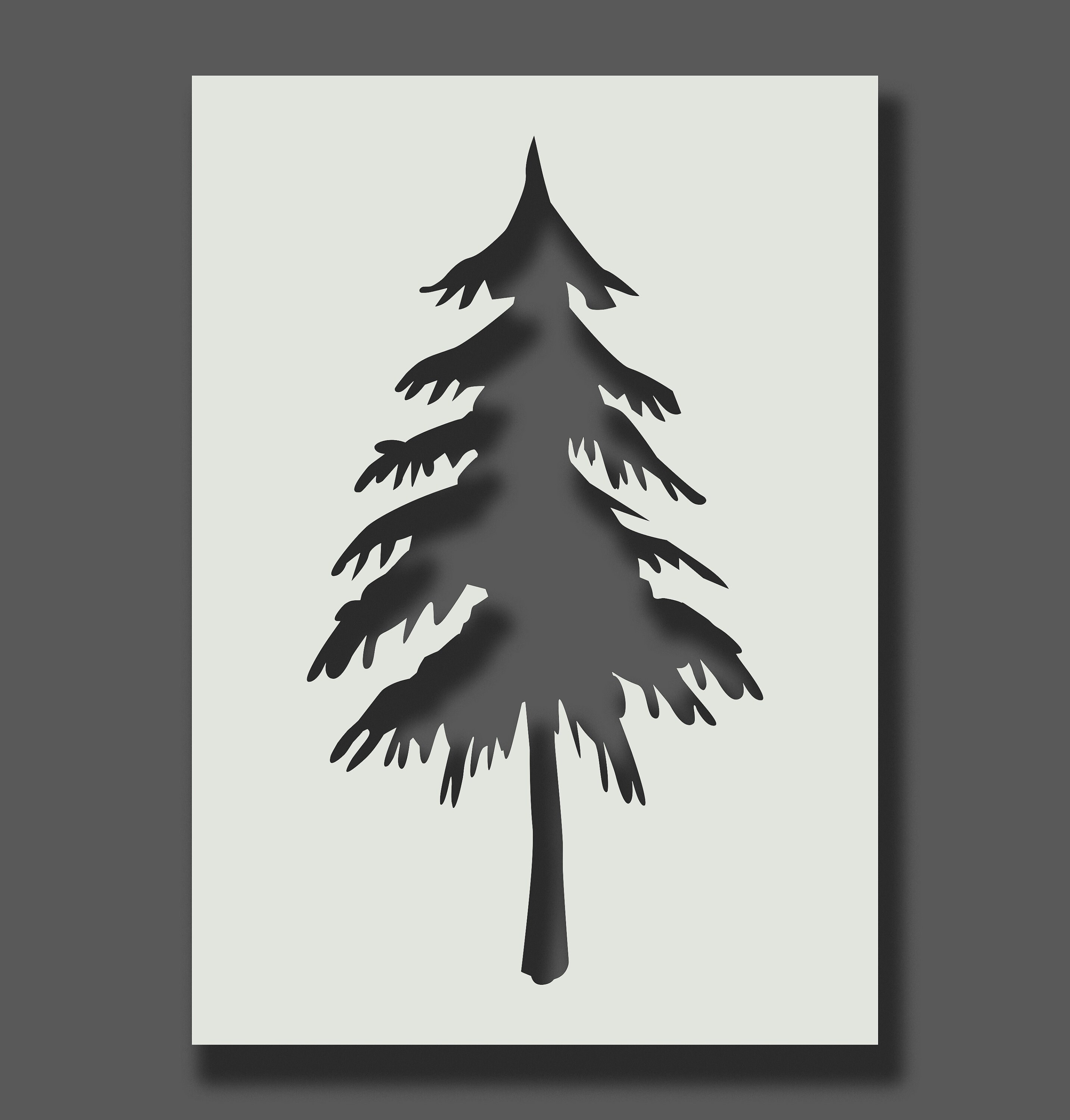 Pine Tree Stencils Reusable Stencils for Wall Art Home Etsy