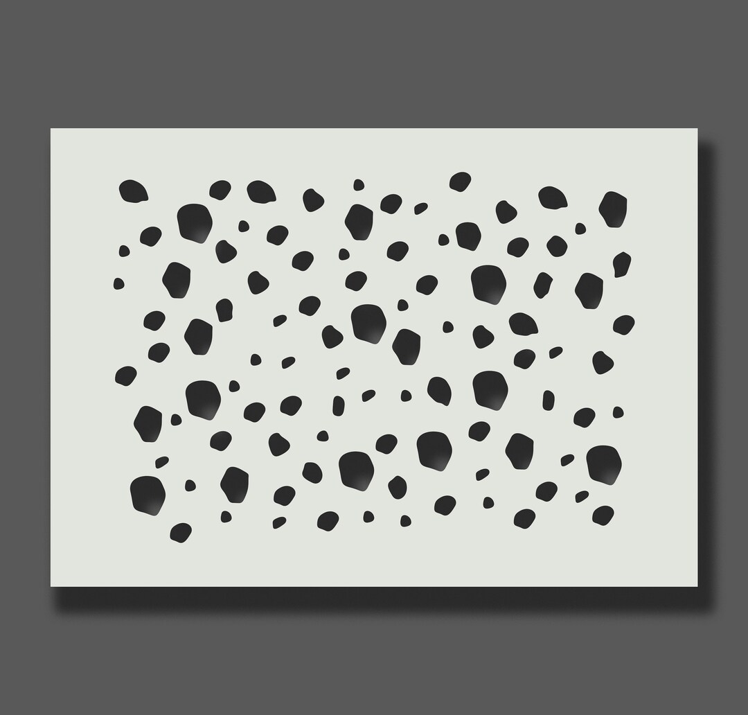 Dalmatian Spots Stencil Reusable Stencil for Wall Art, Home Décor ...