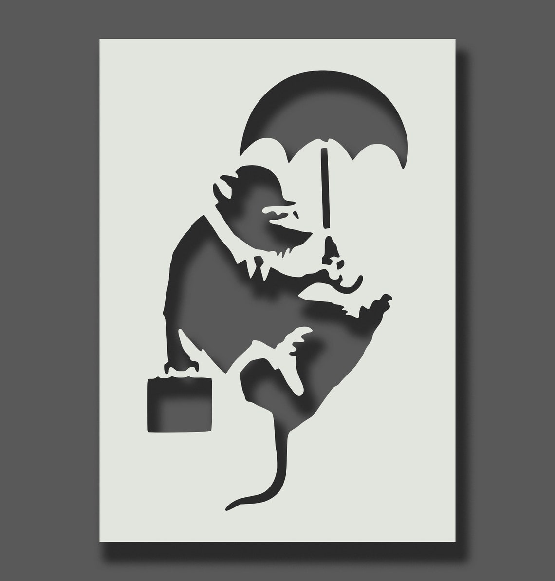 Banksy Rat Stencils Part 1 Reusable Stencils for Wall Art | Etsy UK