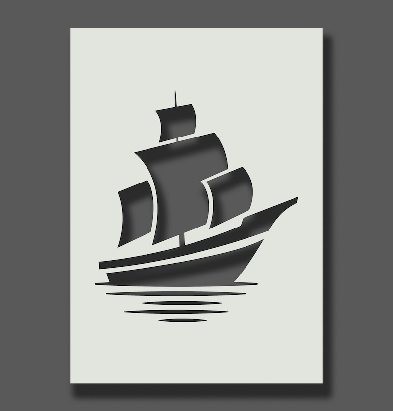 Sail Boat Stencils Reusable Stencils for Wall Art Home Etsy