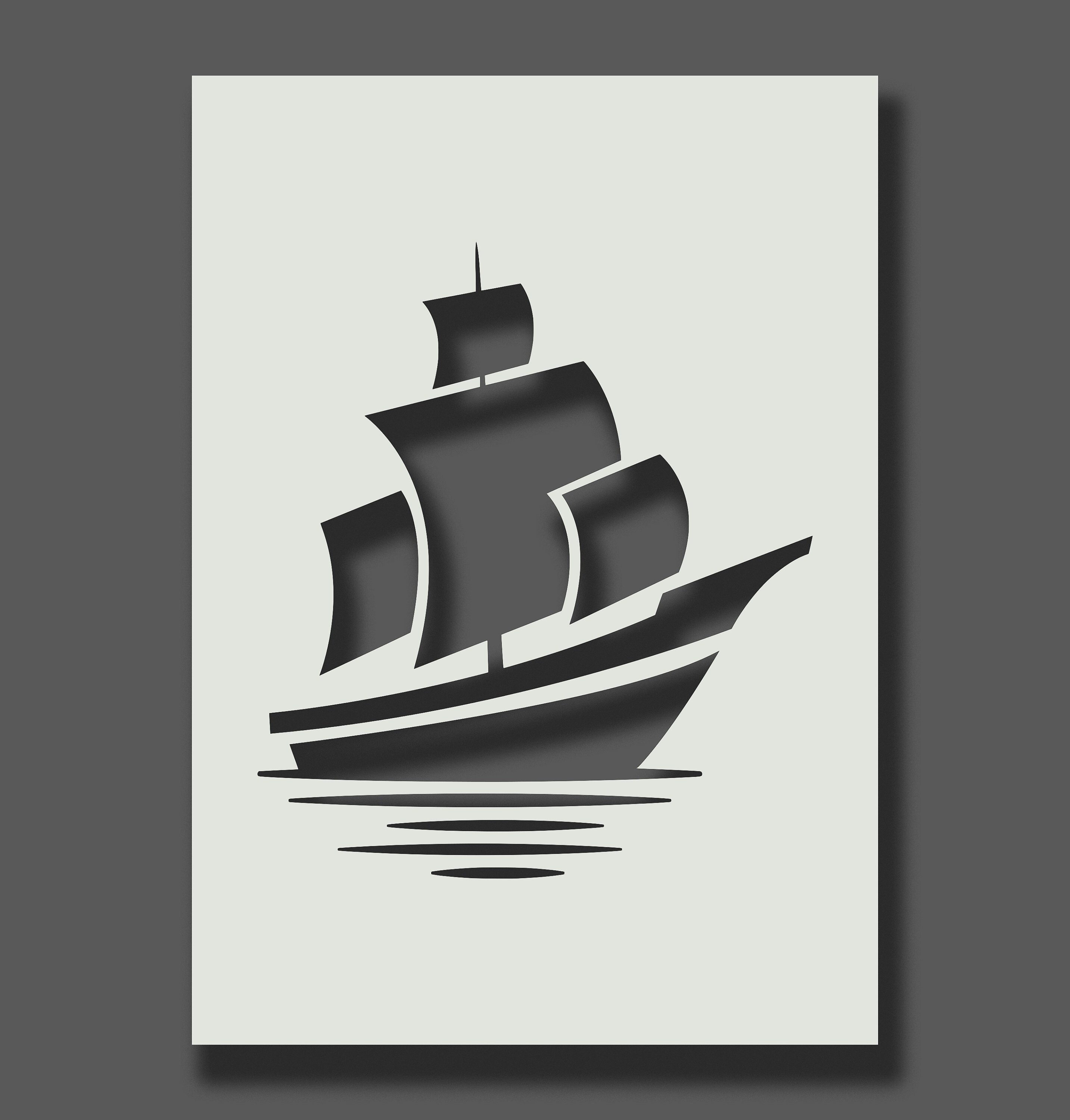 Sail Boat Stencils Reusable Stencils for Wall Art Home Etsy UK