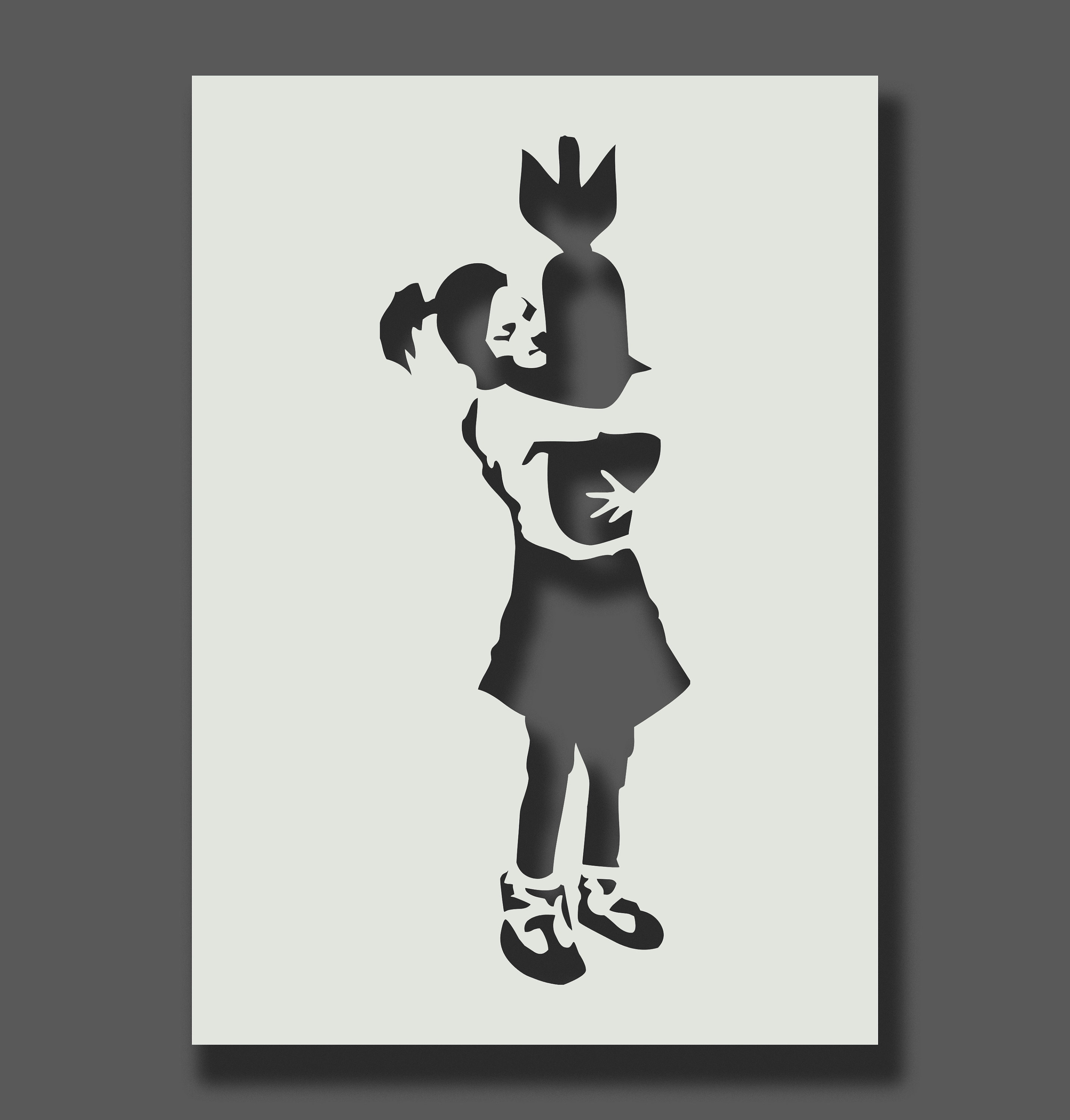 Banksy Stencils Part 2 Reusable Stencils for Wall Art Etsy UK