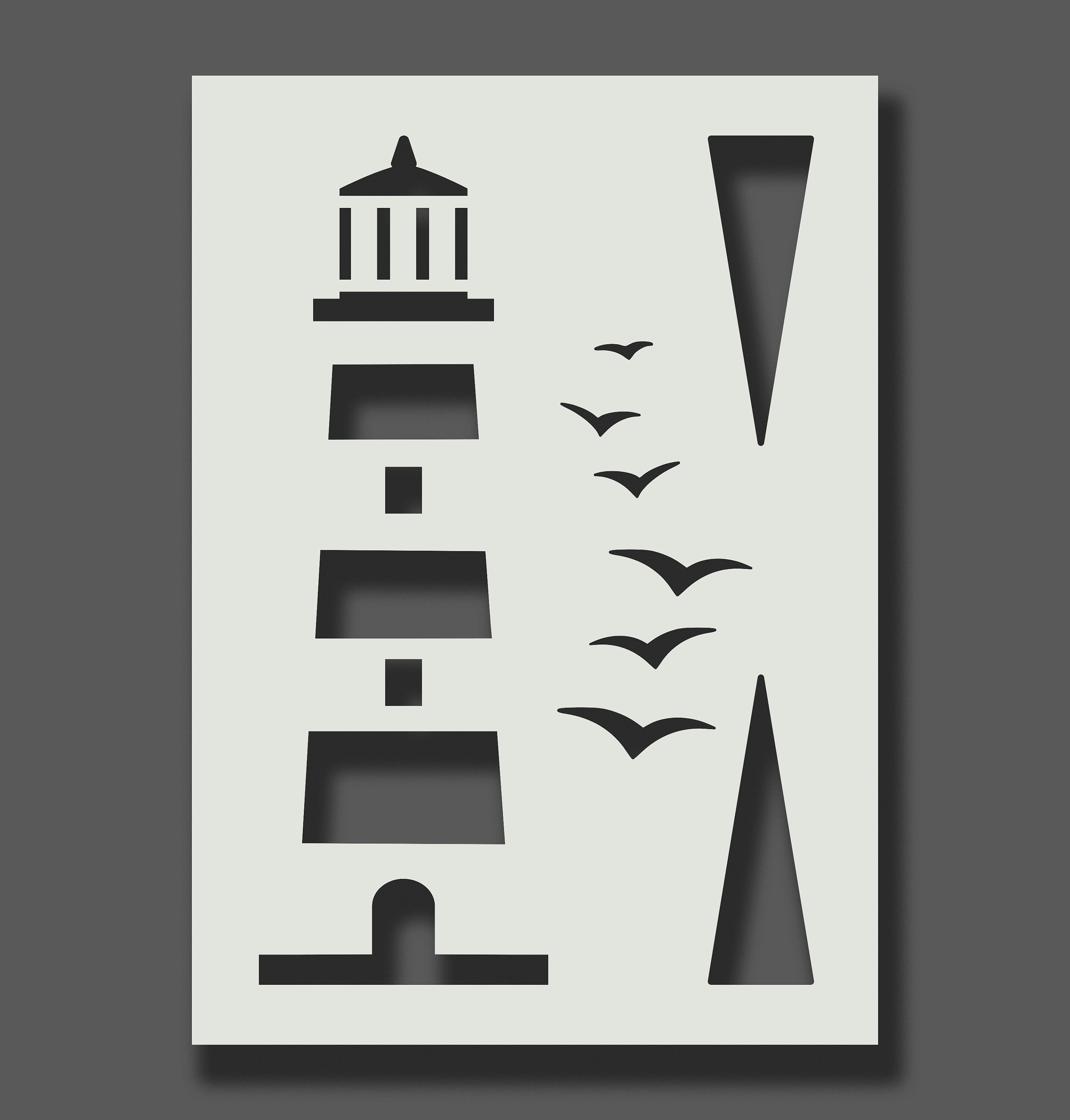 Lighthouse Stencils Reusable Stencils for Wall Art Home - Etsy
