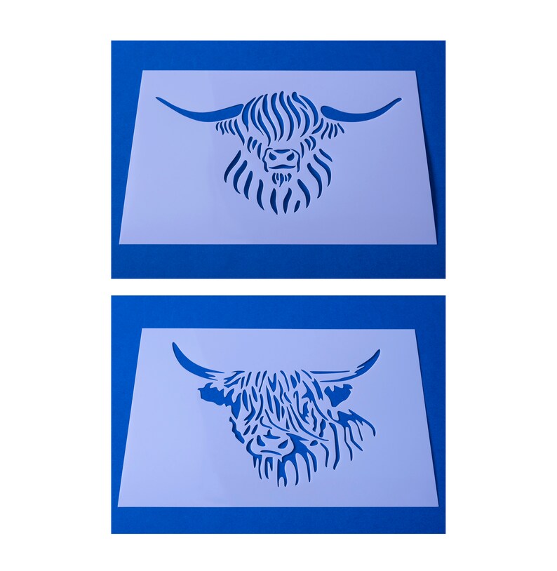 HIGHLAND COW STENCILS Reusable Stencils for Wall Art Home | Etsy