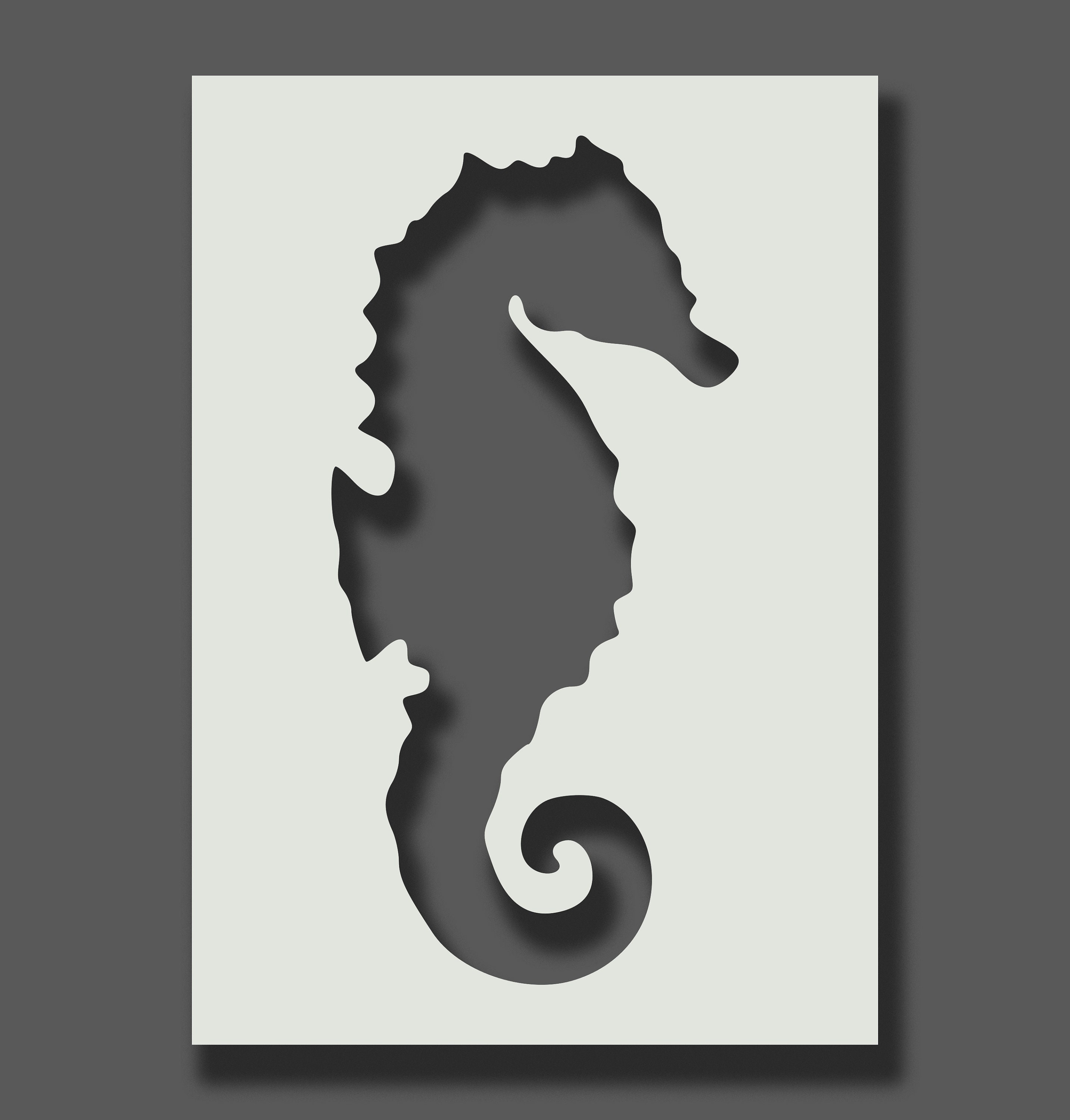 Seahorse Stencils Reusable Stencils Wall Art Home Décor - Etsy