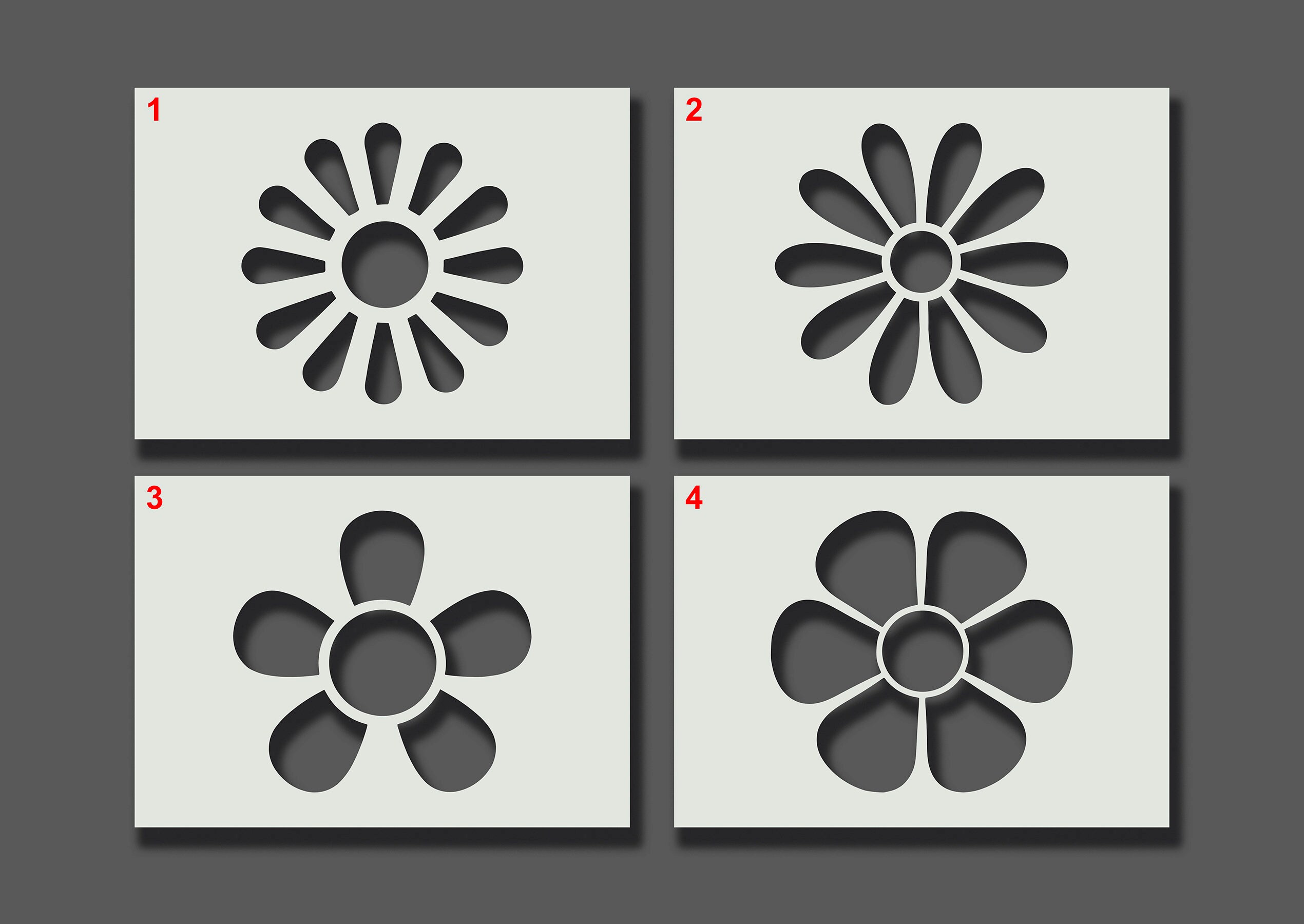 Flower / Petal / Daisy Stencils Reusable Stencils for Wall Etsy