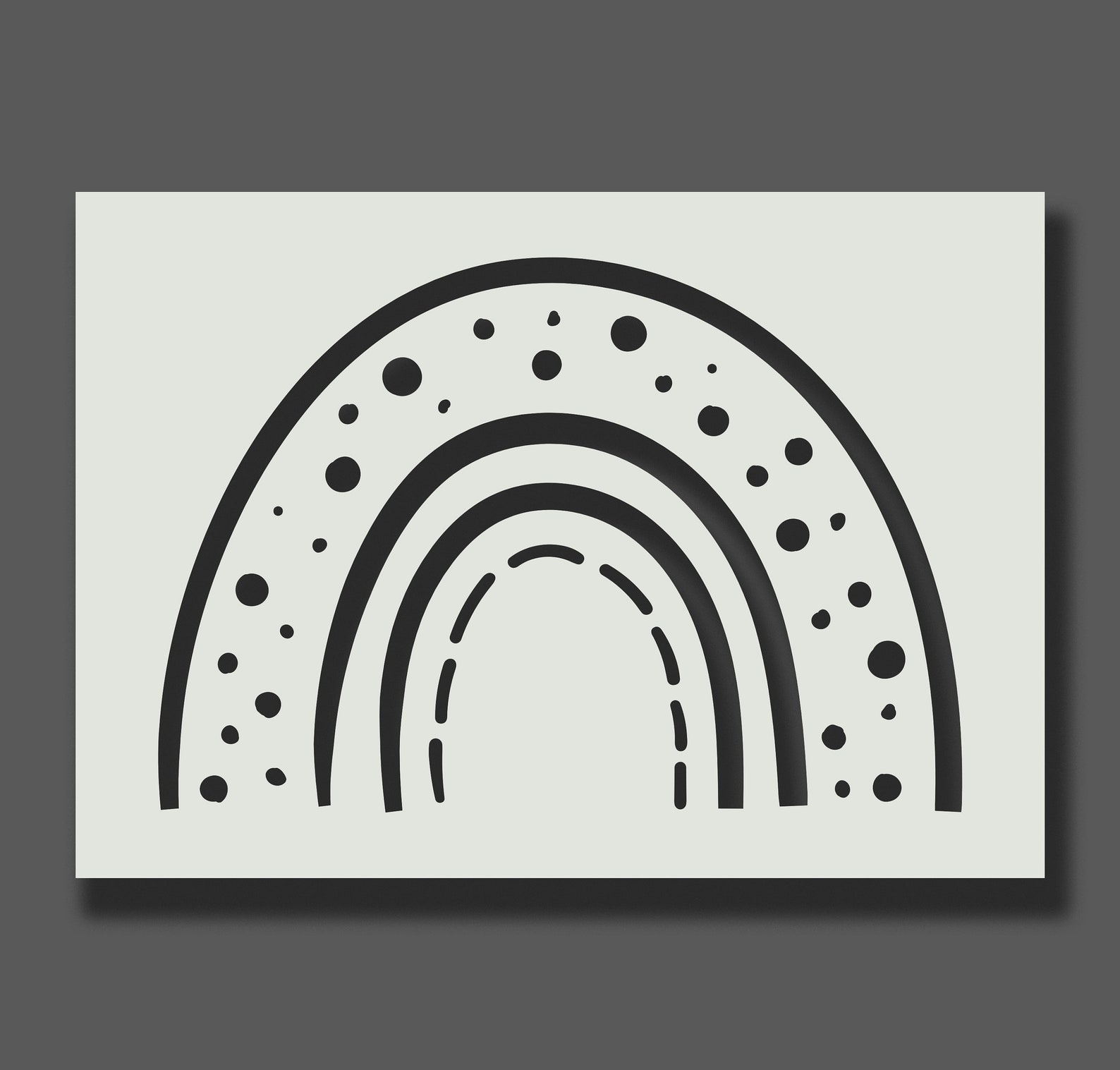 Rainbow Stencils Reusable Stencils Wall Art Home Décor Etsy