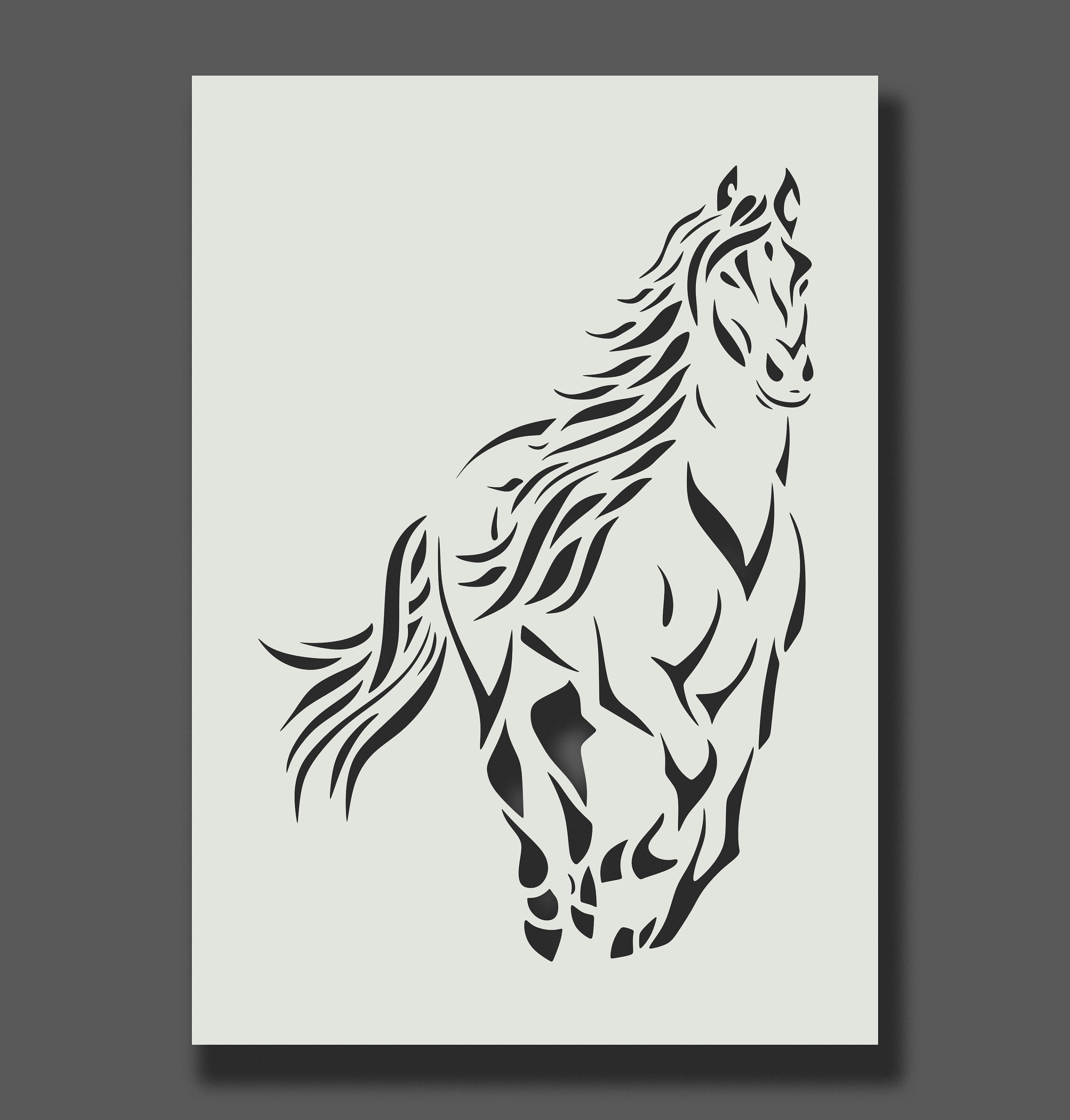 Horse Stencils Reusable Stencils for Wall Art Home Décor Etsy Australia