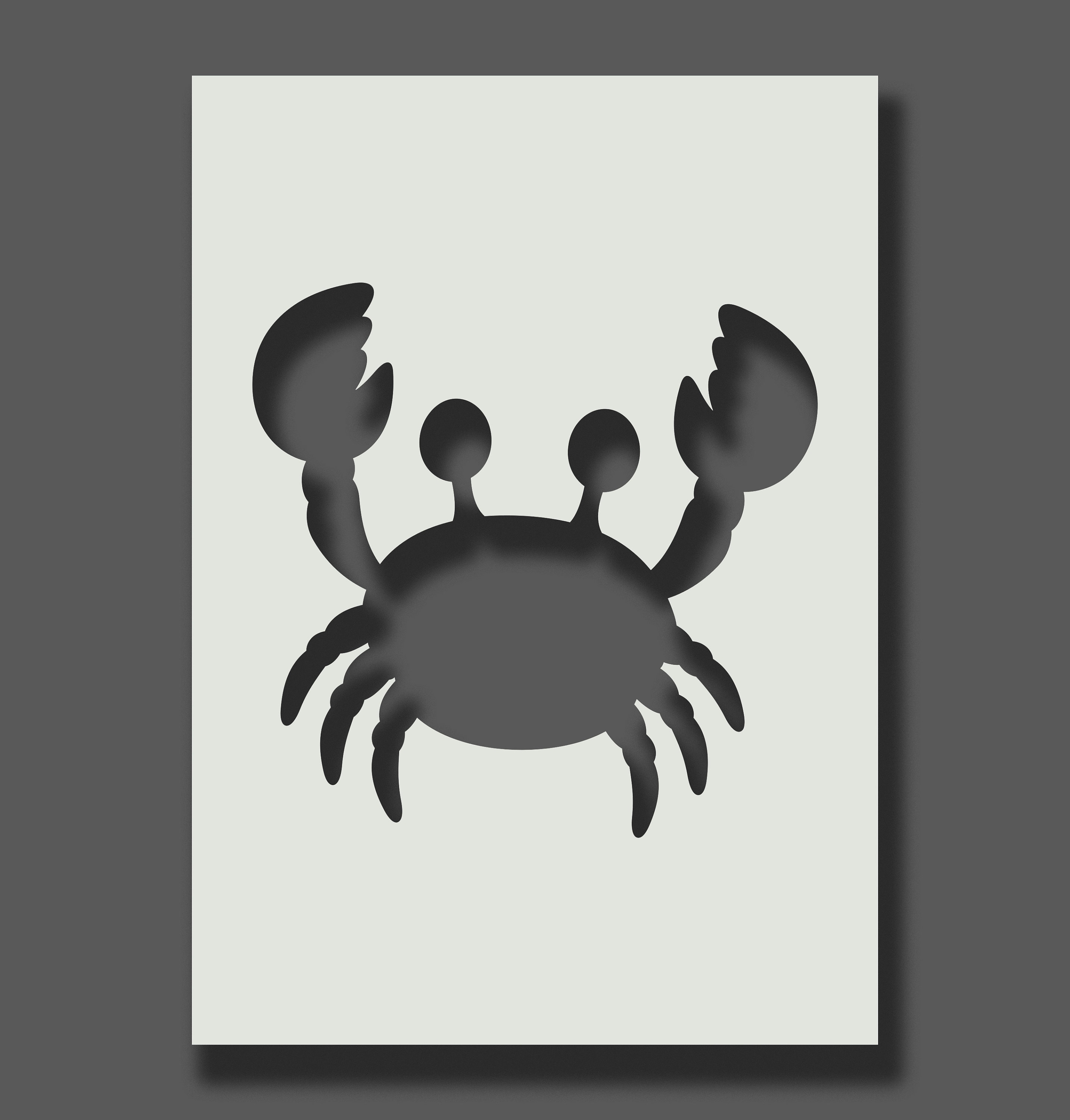 Crab Stencils Reusable Stencils Wall Art Home Décor Painting - Etsy