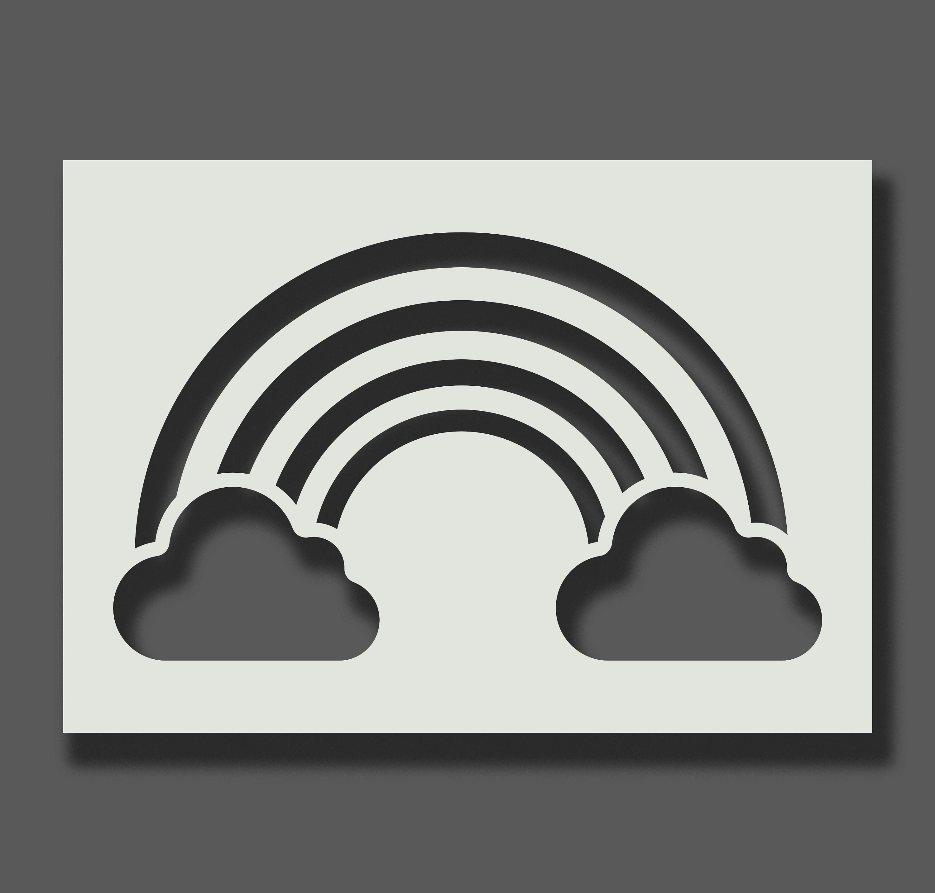 Rainbow Stencils Reusable Stencils Wall Art Home Décor Etsy