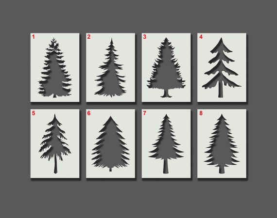 Pine Tree Stencils