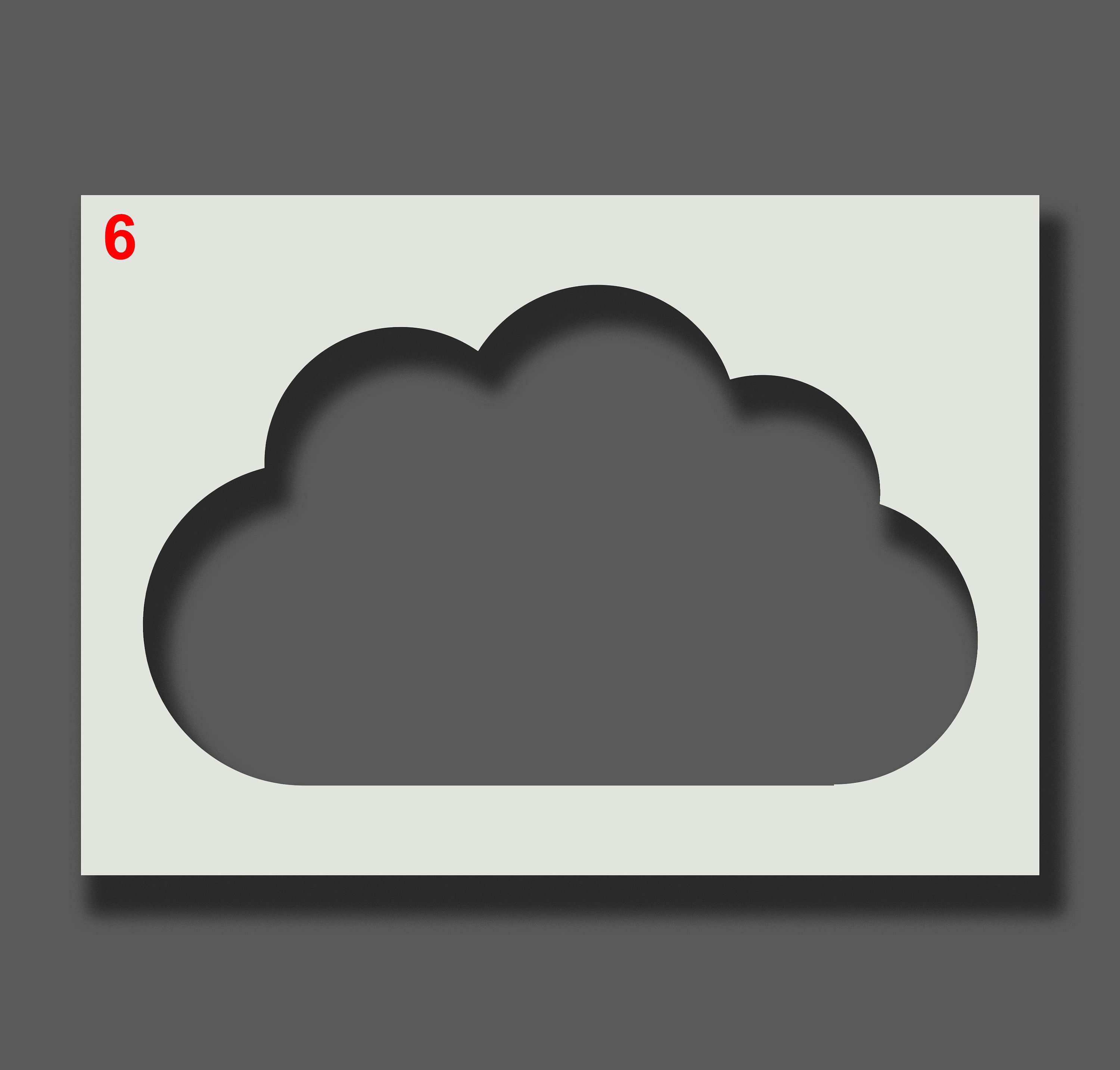 Cloud Stencils Part 2 Reusable Stencils for Wall Art Home Etsy UK